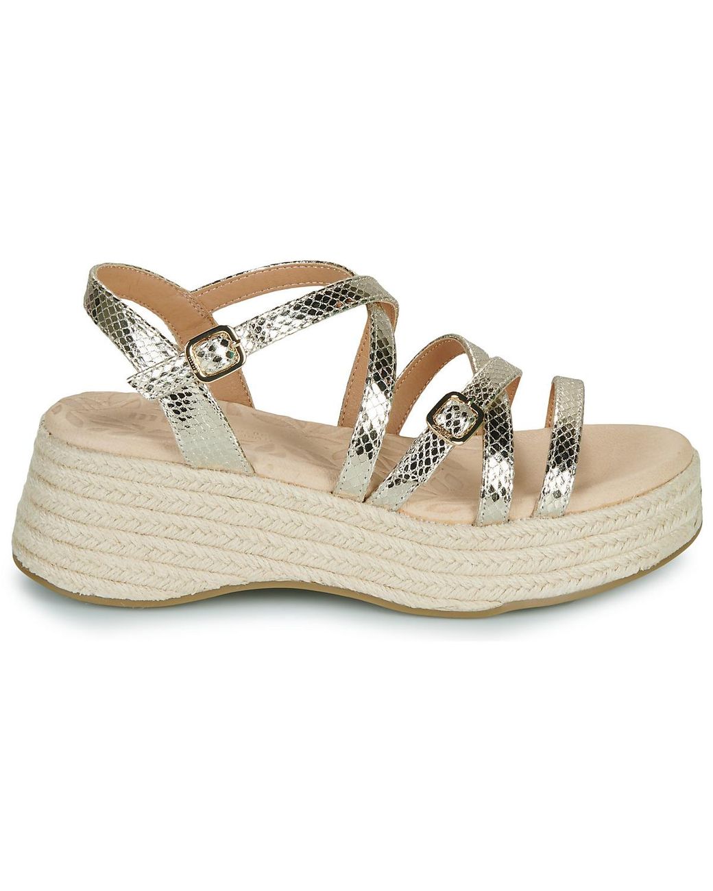 MTNG Metallic Keilabsatzsandalen 59897