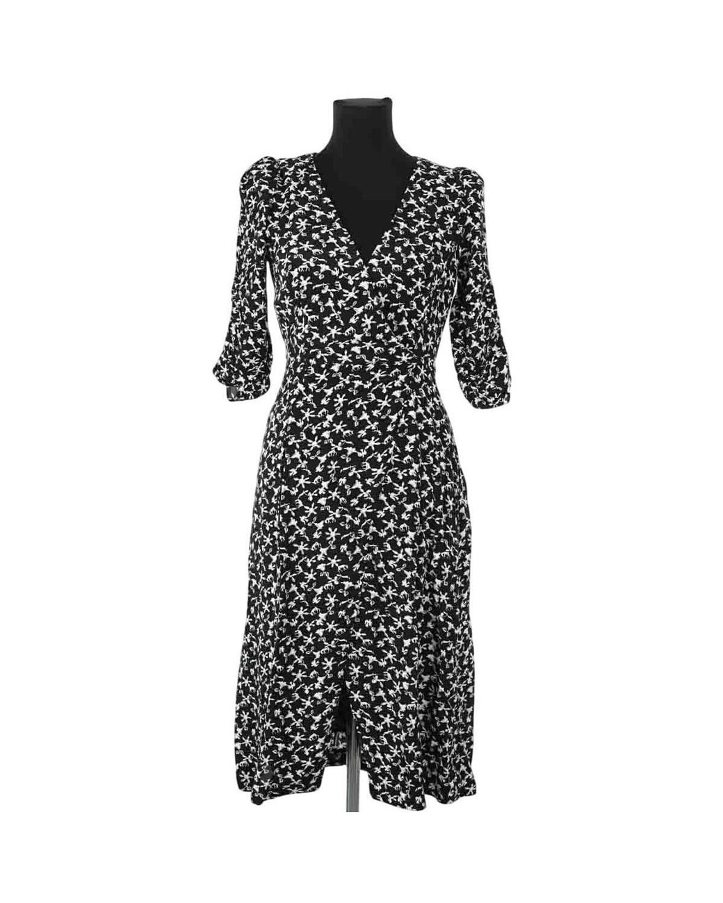 Robes Midi Robe Noire Ba&sh en coloris Black