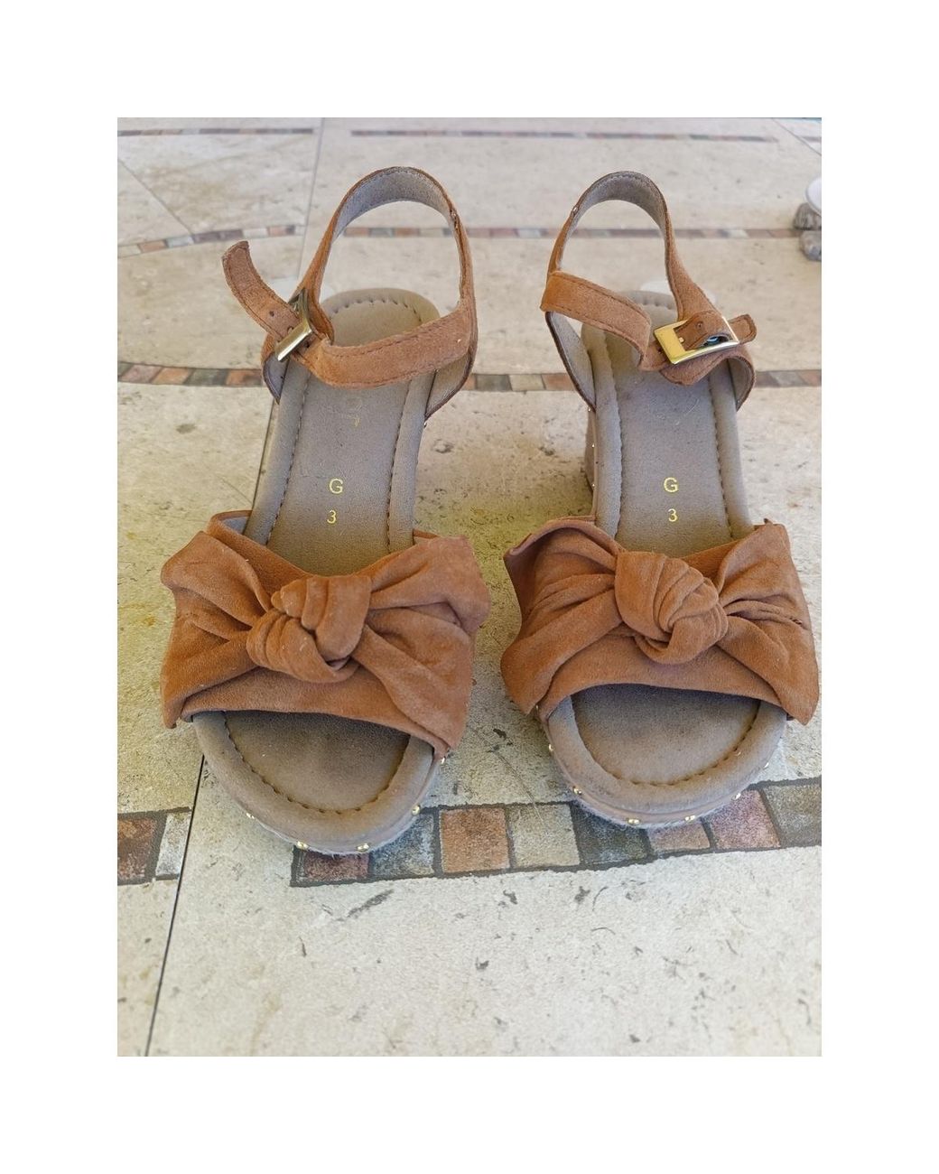 Sandales Compensées Sandales Femme Gabor en coloris Brown