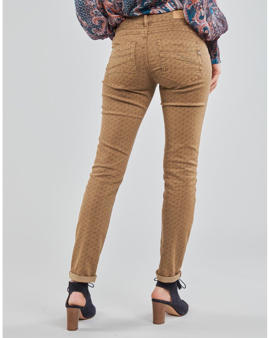 Cream Broek Lotte Printed in het Natural