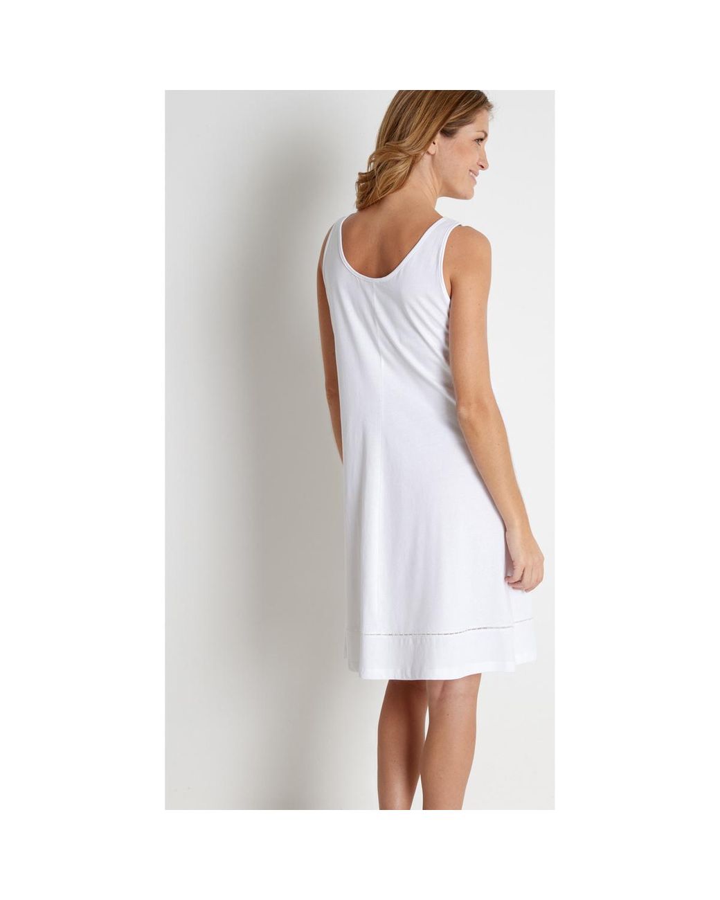 Robe by Daxon - Fond de robe en pur coton long 90cm Lingerelle en coloris  Blanc | Lyst
