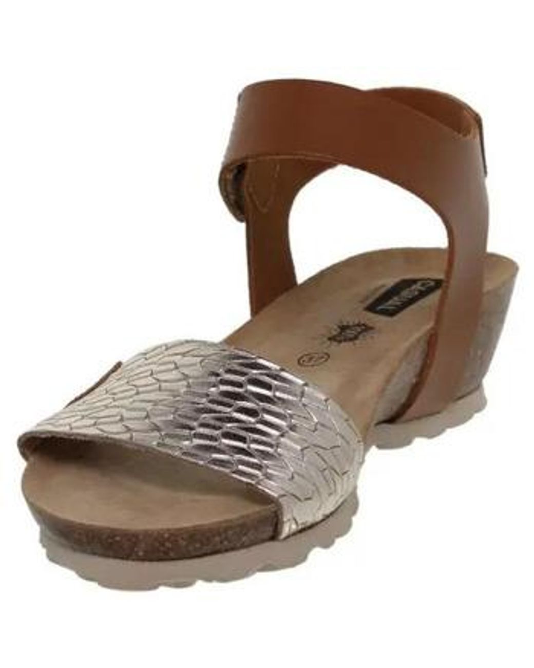 Sandales Compensées Casual en coloris Brown