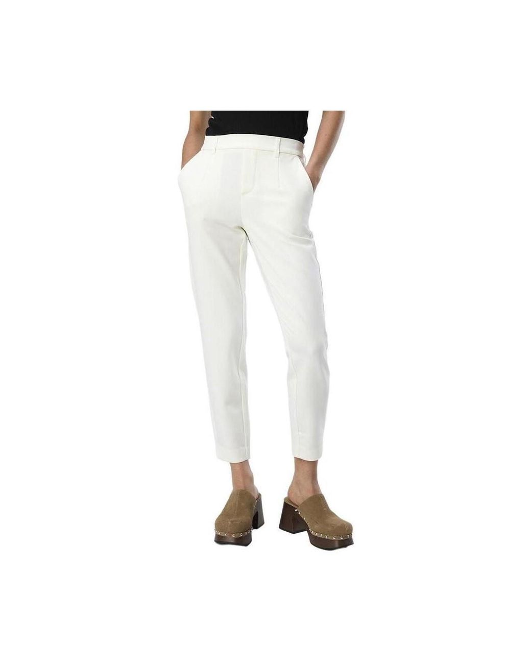 Pantalon Slim Object en coloris Natural