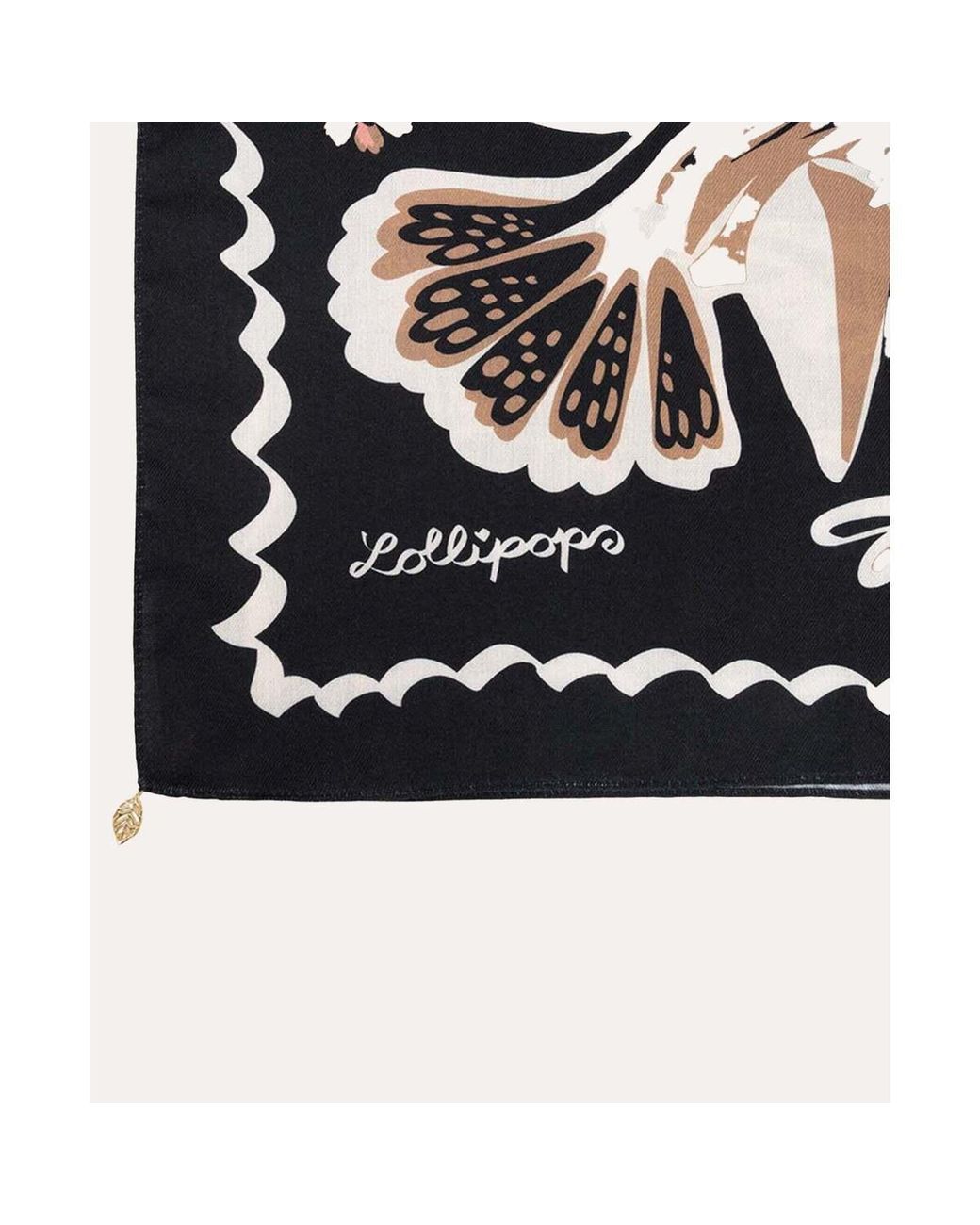Echarpe Teodora Square Scarf Lollipops en coloris Black