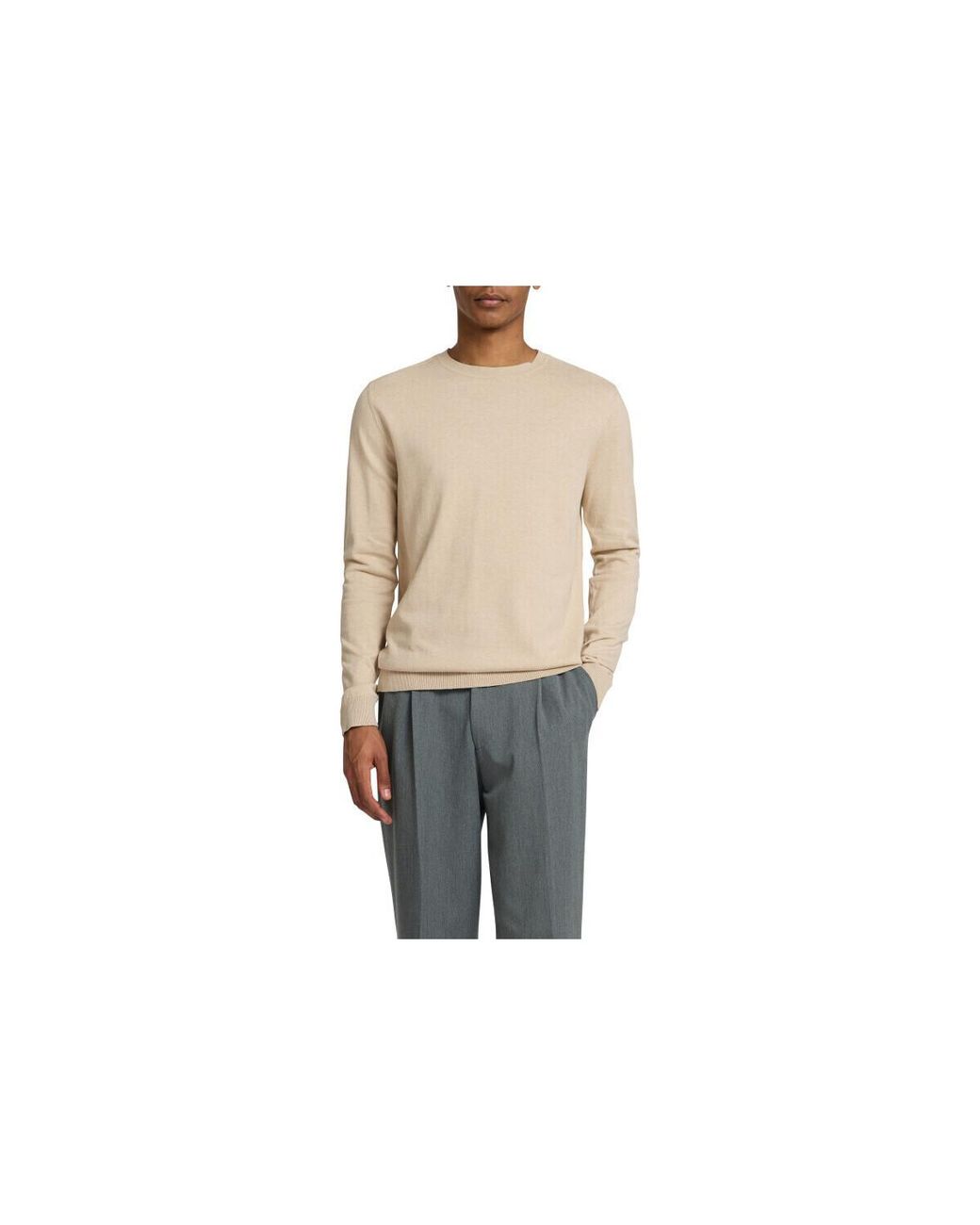 Pull 6064601 SELECTED en coloris Natural