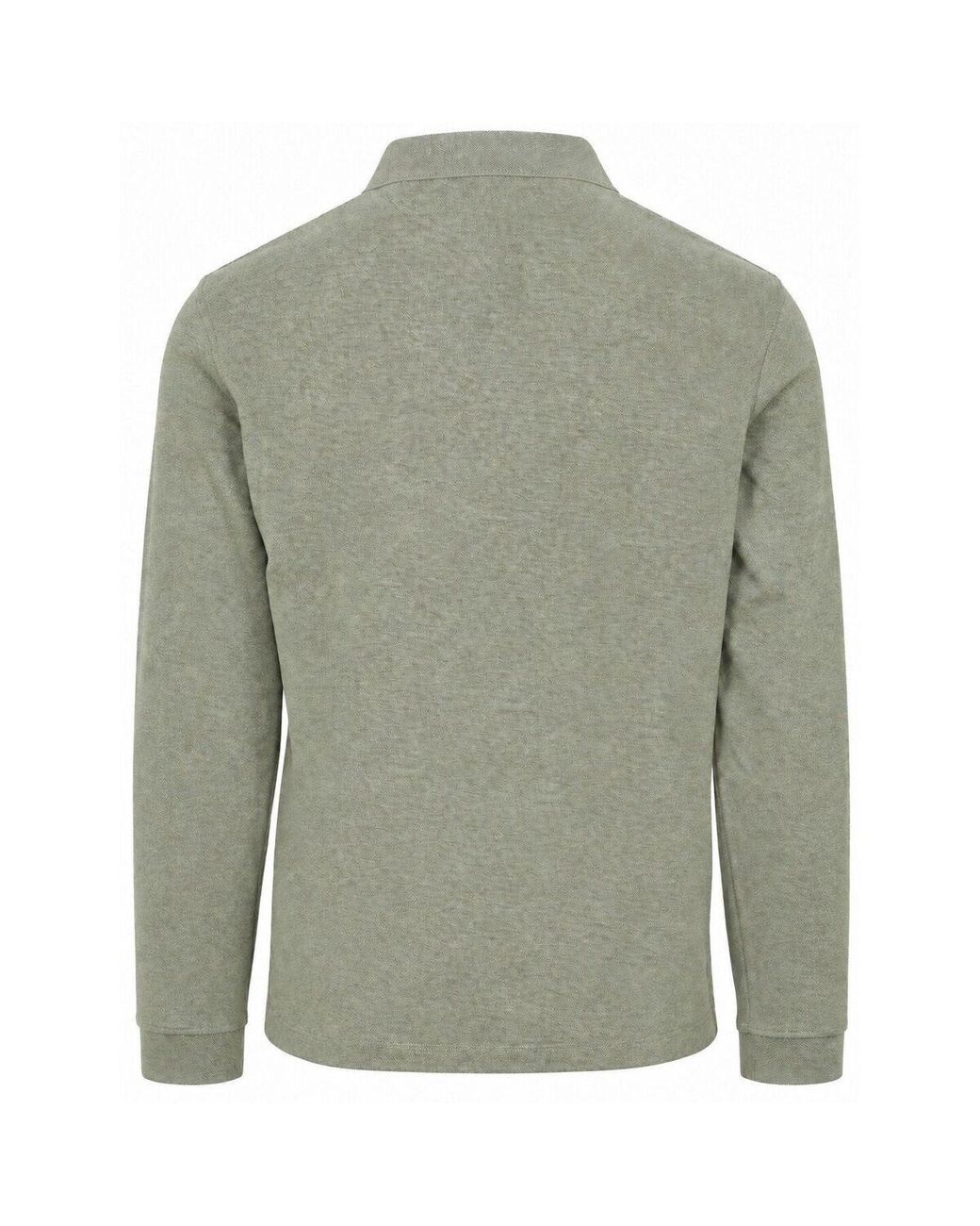 Polo Longsleeve Polo Structure Vert CASA MODA pour homme en coloris Gray