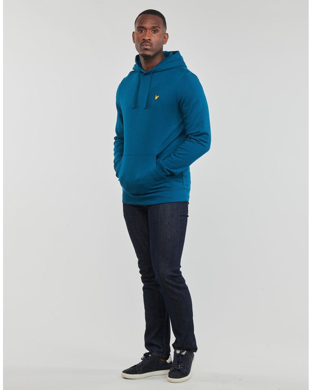 Lyle & Scott Capuchon Sweaters Ml416Vtr in het Blue voor heren