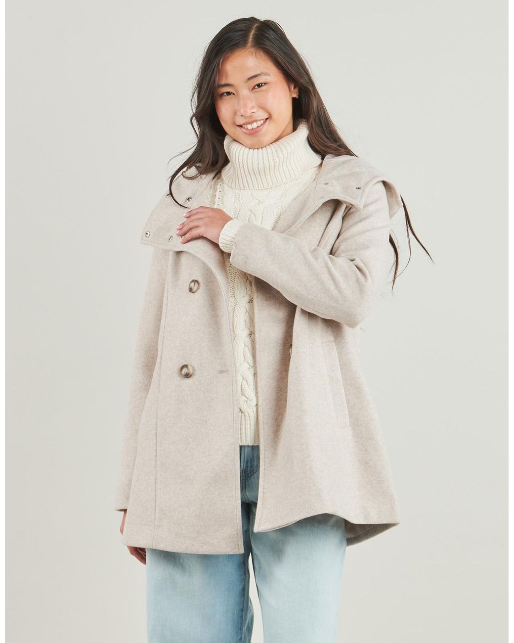 Vero Moda Mantel Vmfortuneshila in het Natural