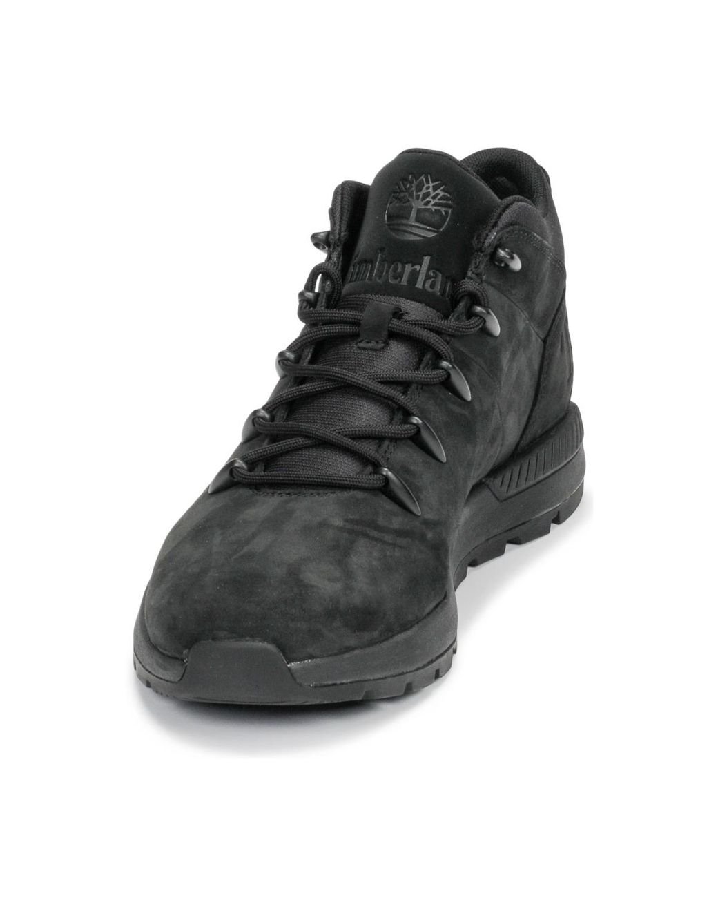 timberland black euro sprint trekker boots
