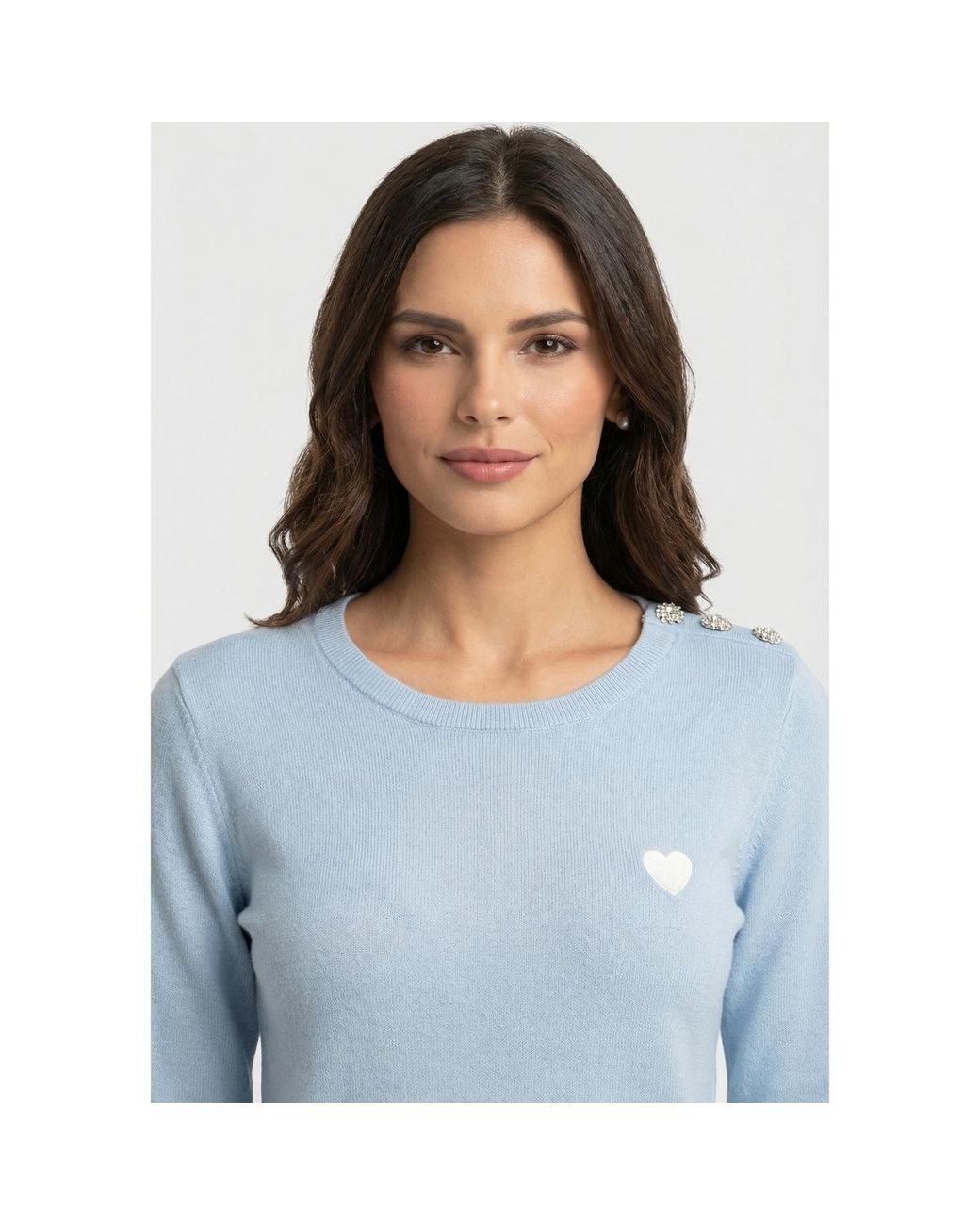 Pull 251-Mkiss Morgan en coloris Blue