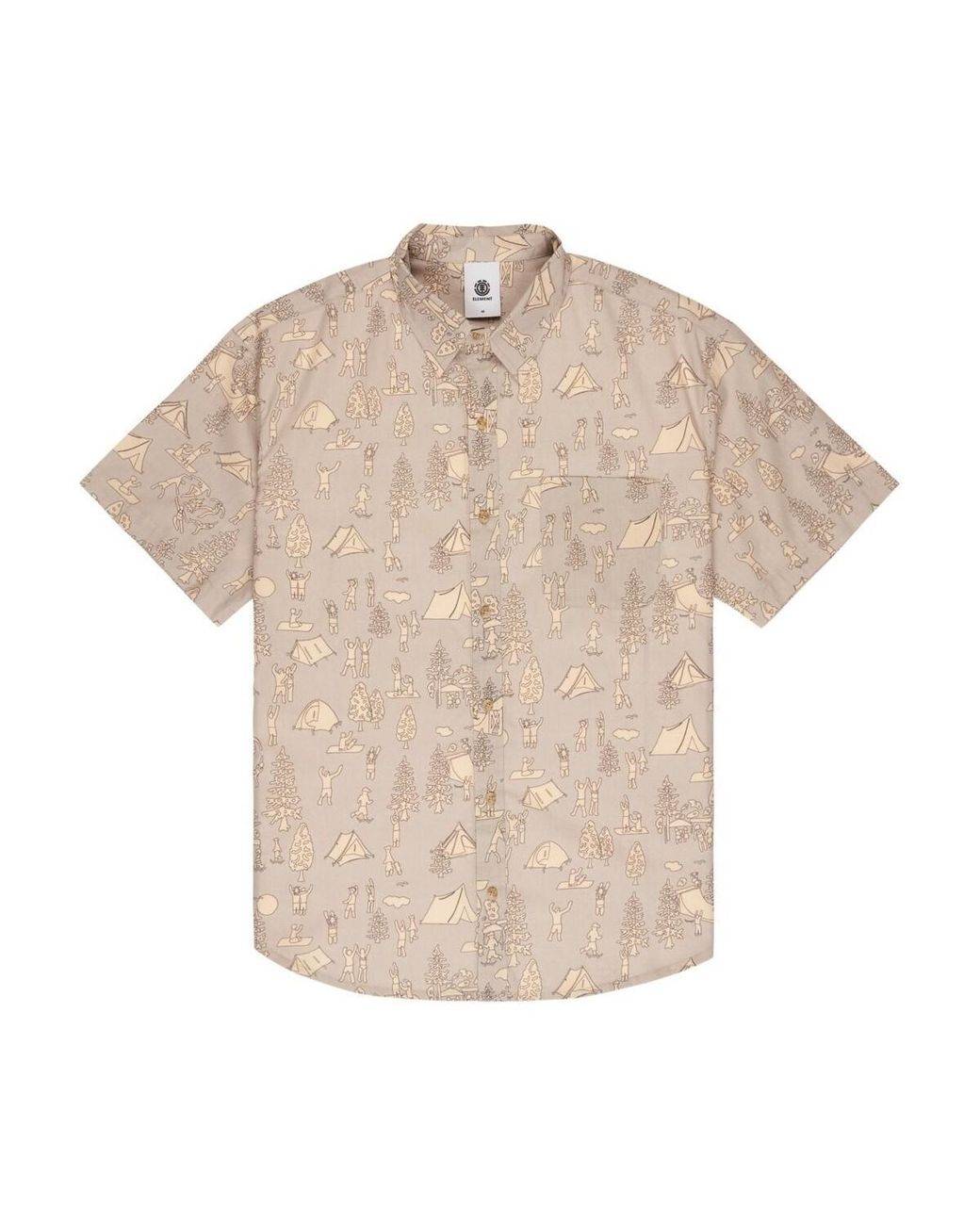 Chemise Regular Classic Printed Element pour homme en coloris Natural