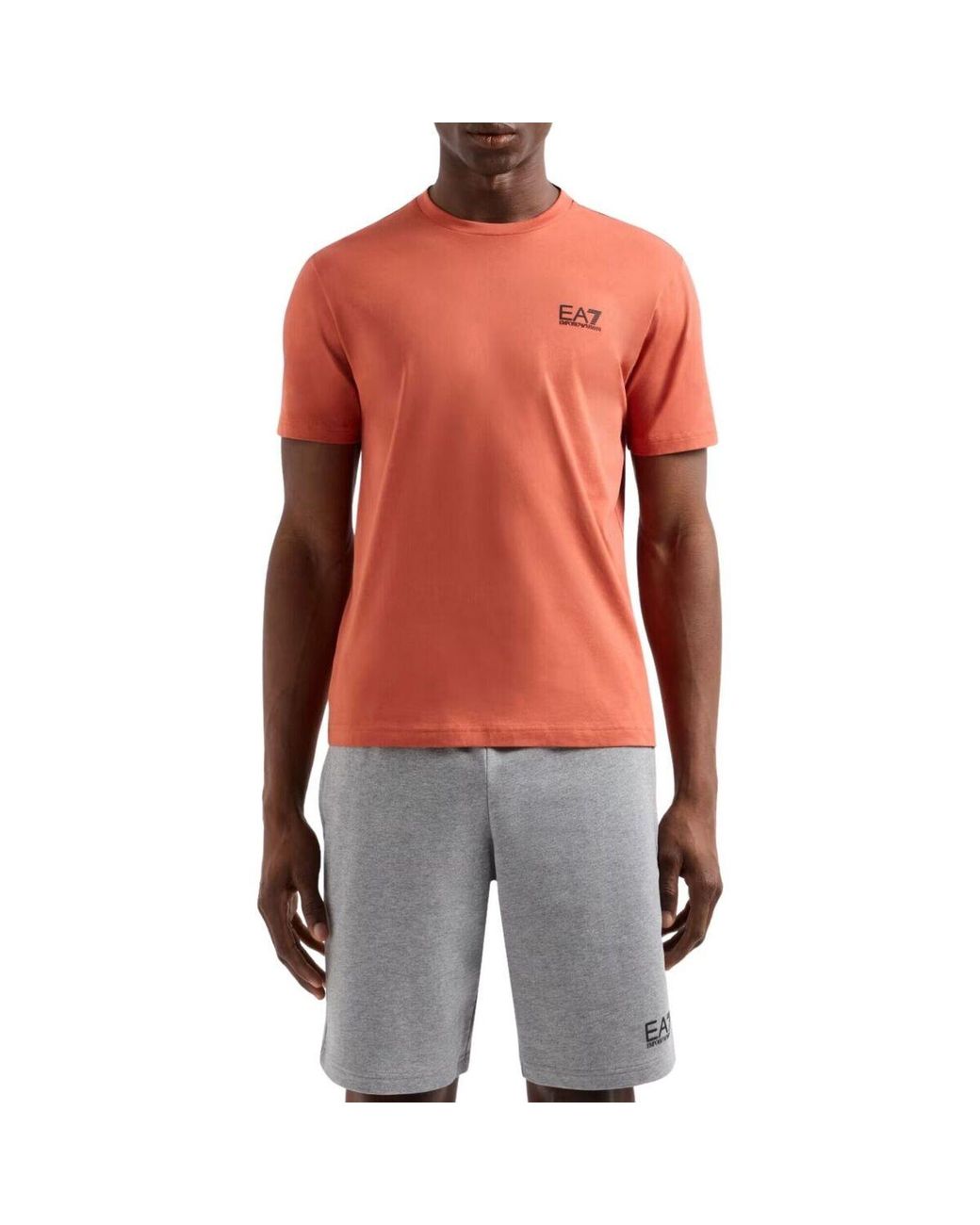 T-Shirt Core Identity Regular EA7 pour homme en coloris Orange