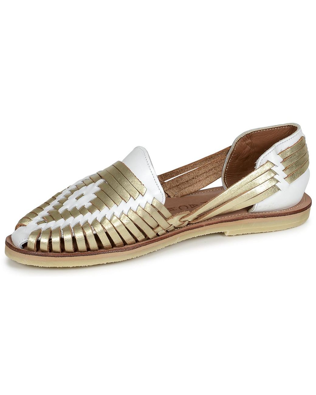 MAPACHE Metallic Flache Sandalen Ibarra
