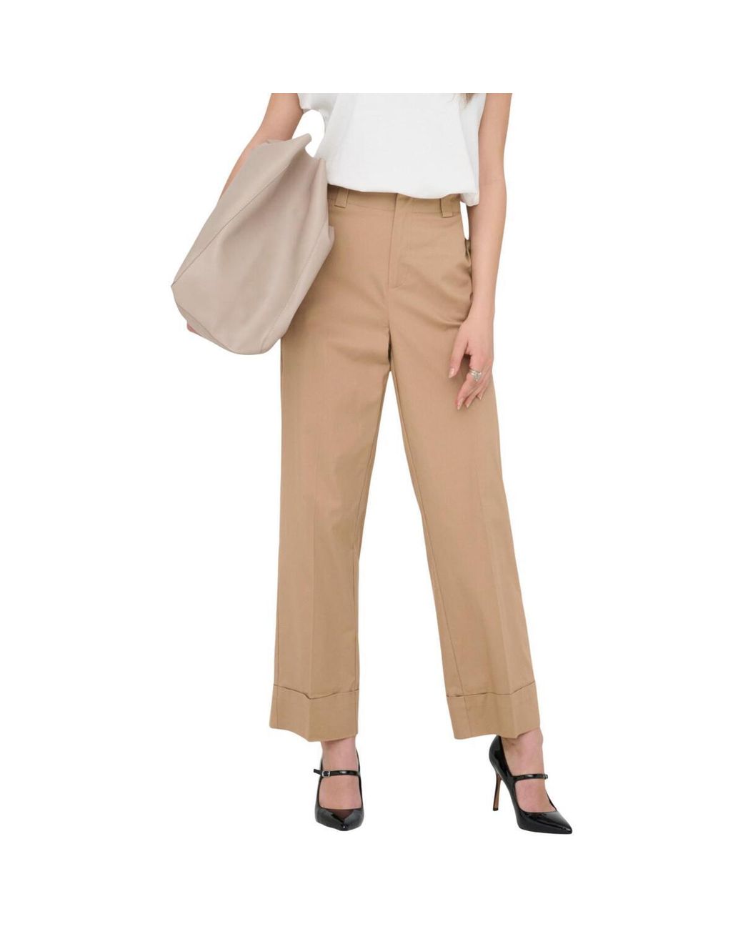 Chinots Onlrosalie Hw Crop Chino Cc Pnt 15364055 ONLY en coloris Natural