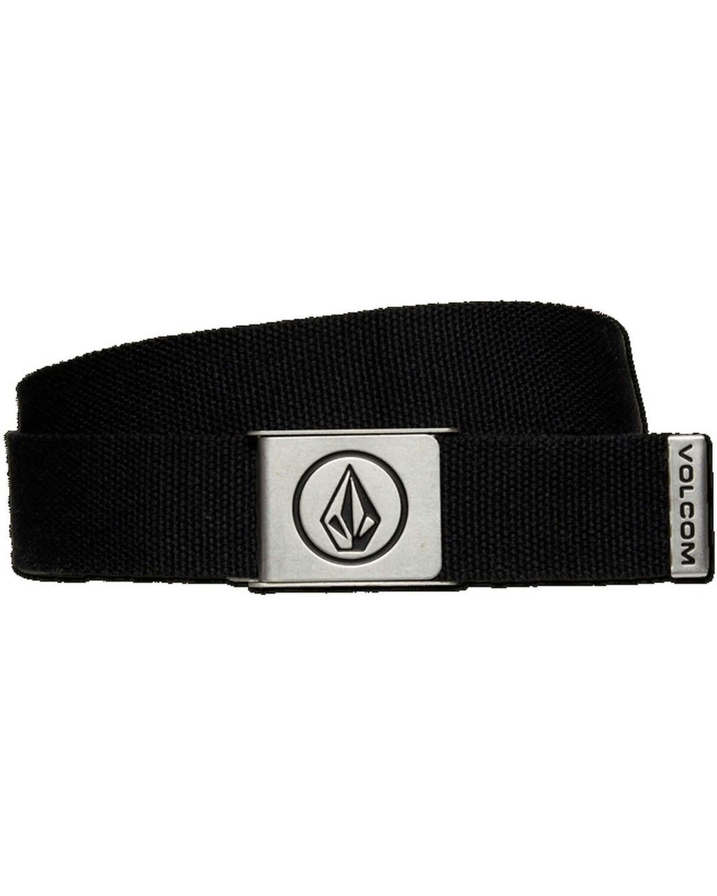Ceinture Circle Web Volcom pour homme en coloris Black
