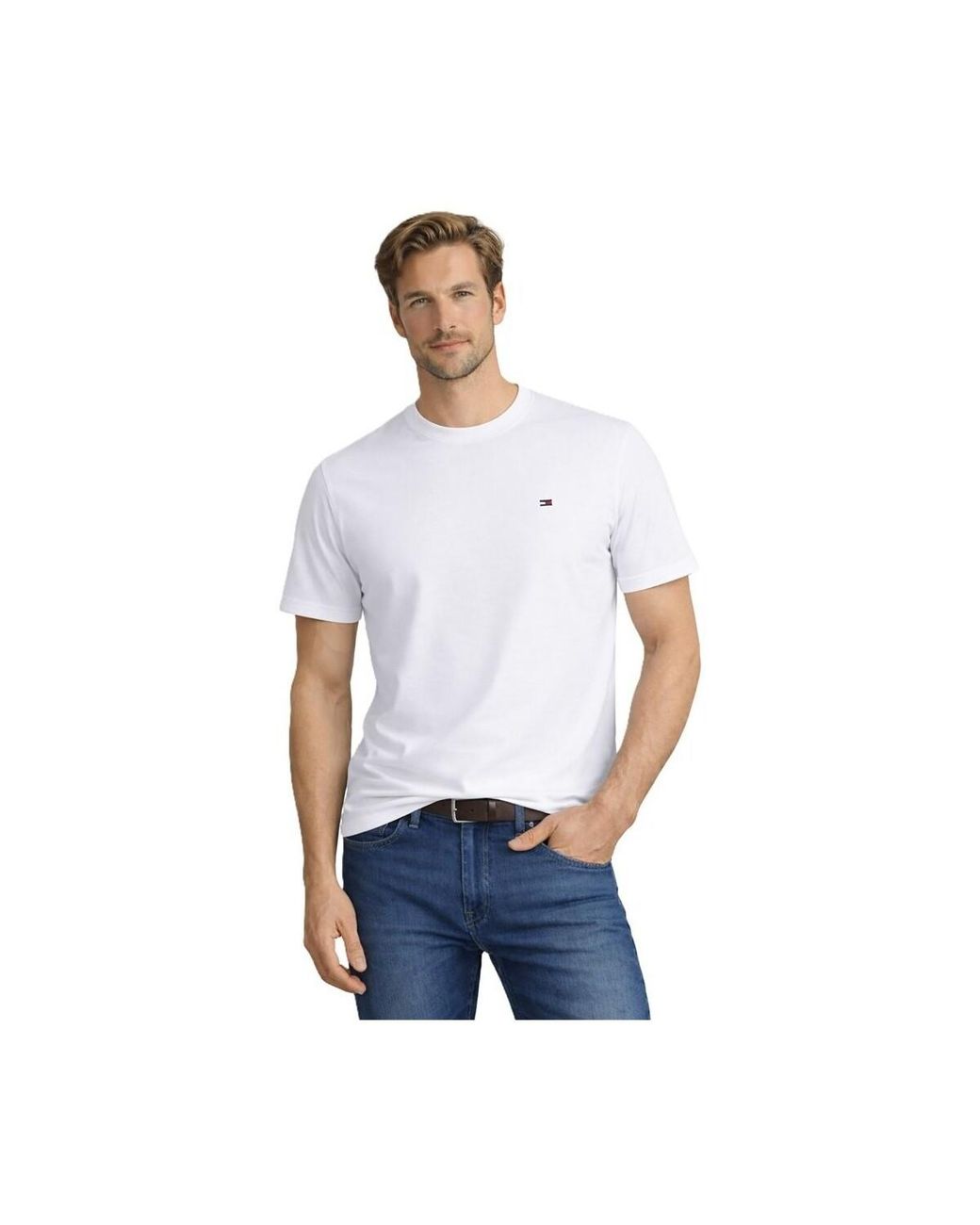 T-shirt UM0UM0337905E1 Tommy Hilfiger pour homme en coloris White
