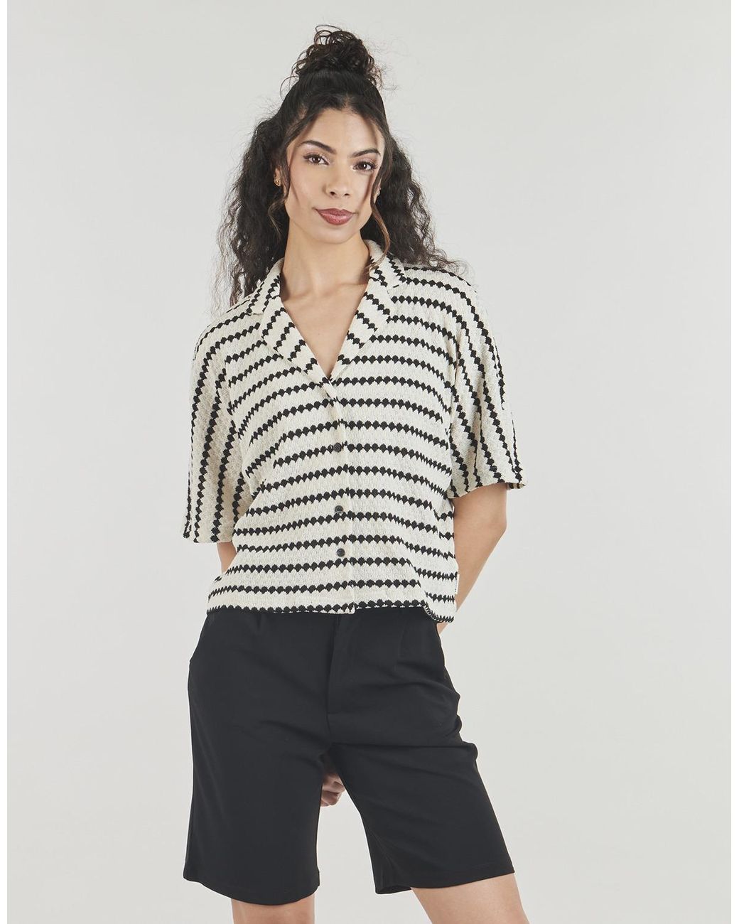 Le Temps Des Cerises Blouse Cleo in het Black