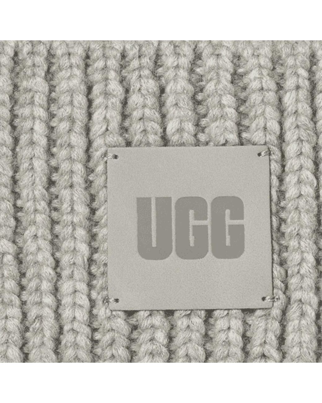 Bonnet U Chunky Rib Beanie Ugg en coloris Gray