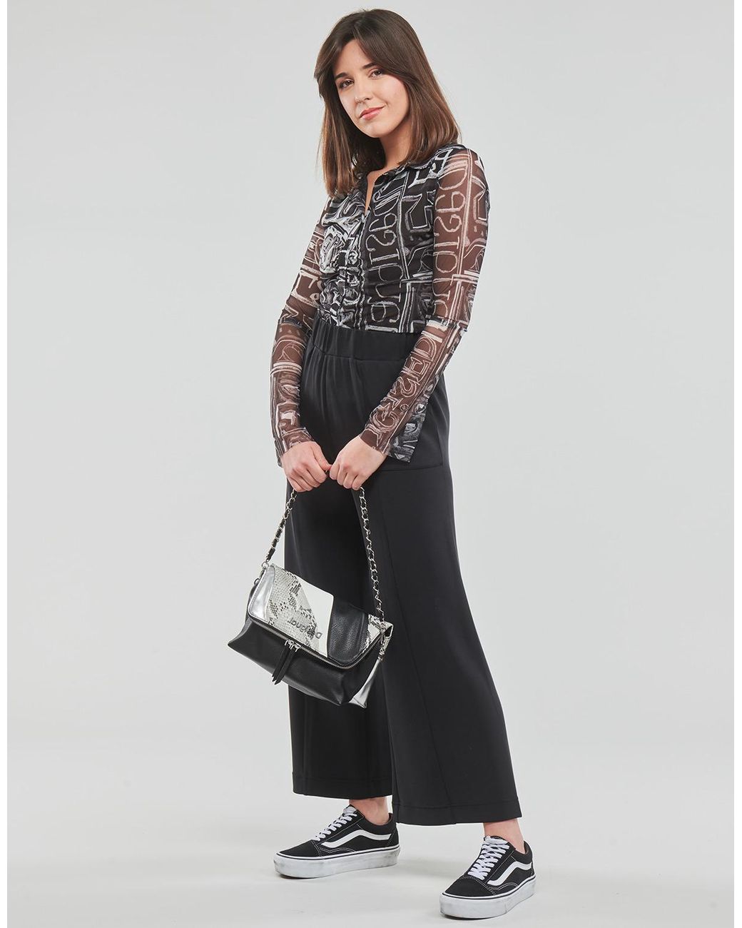 Desigual Harembroek Pant_bambula in het Black