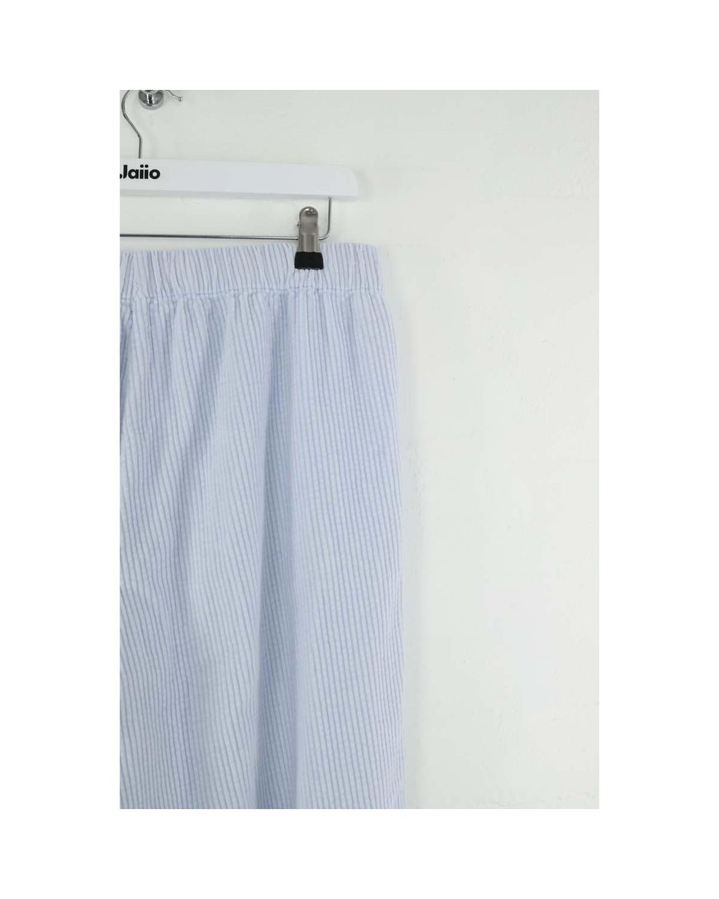 Pantalon Pantalon droit en coton bleu American Vintage en coloris Blue