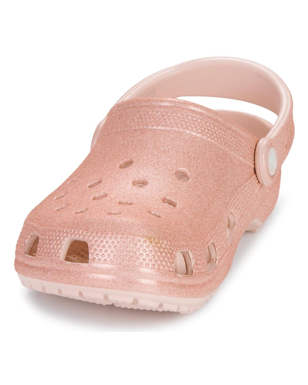 CROCSTM Pink Clogs Classic Glitter Clog