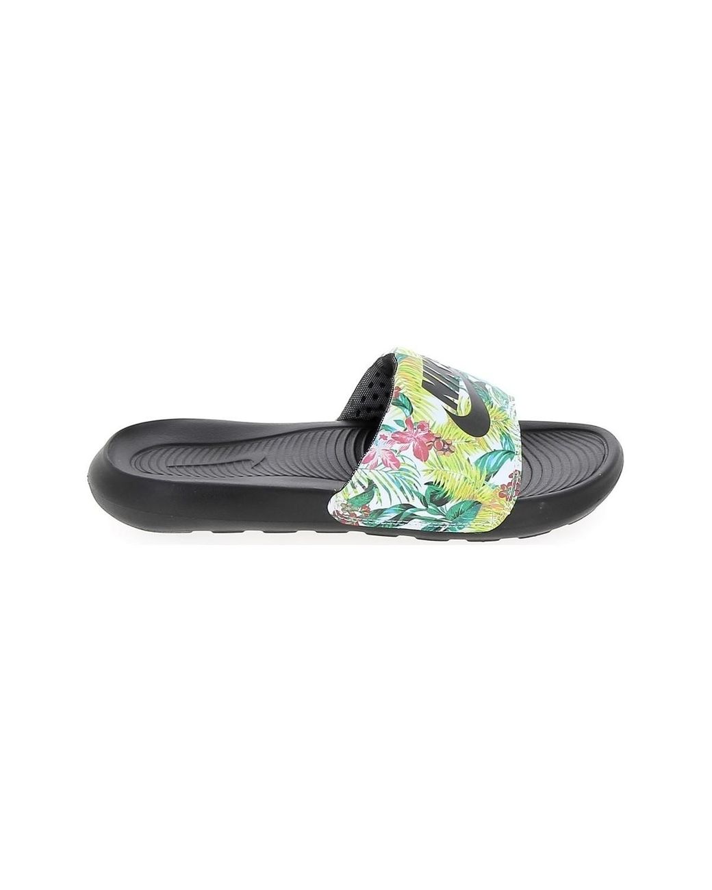 Victori One Slide Print Noir Fleurs 1011140410016 Claquettes Nike en  coloris Noir | Lyst