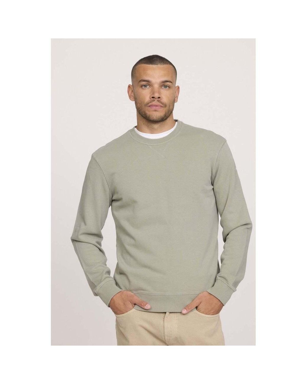 Pull Sweatshirt ENRICO Kaki vert Lee Cooper pour homme en coloris Gray