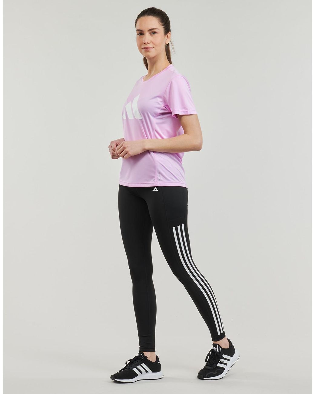 Adidas Legging Opt 3S 1/1 L in het Black