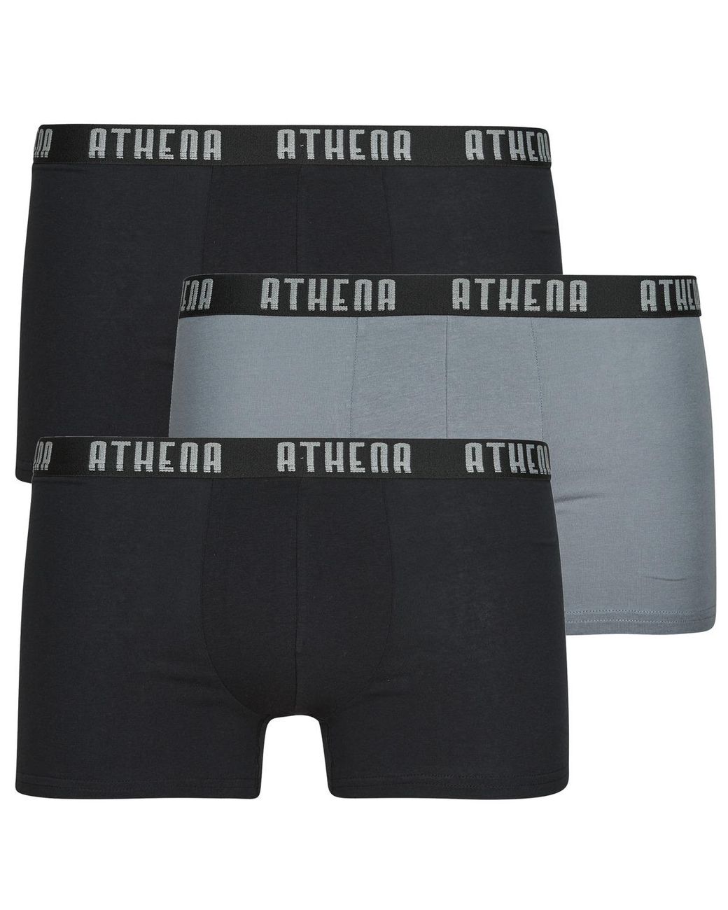 Athena Boxers Basic Color Pack De 3 in het Black voor heren