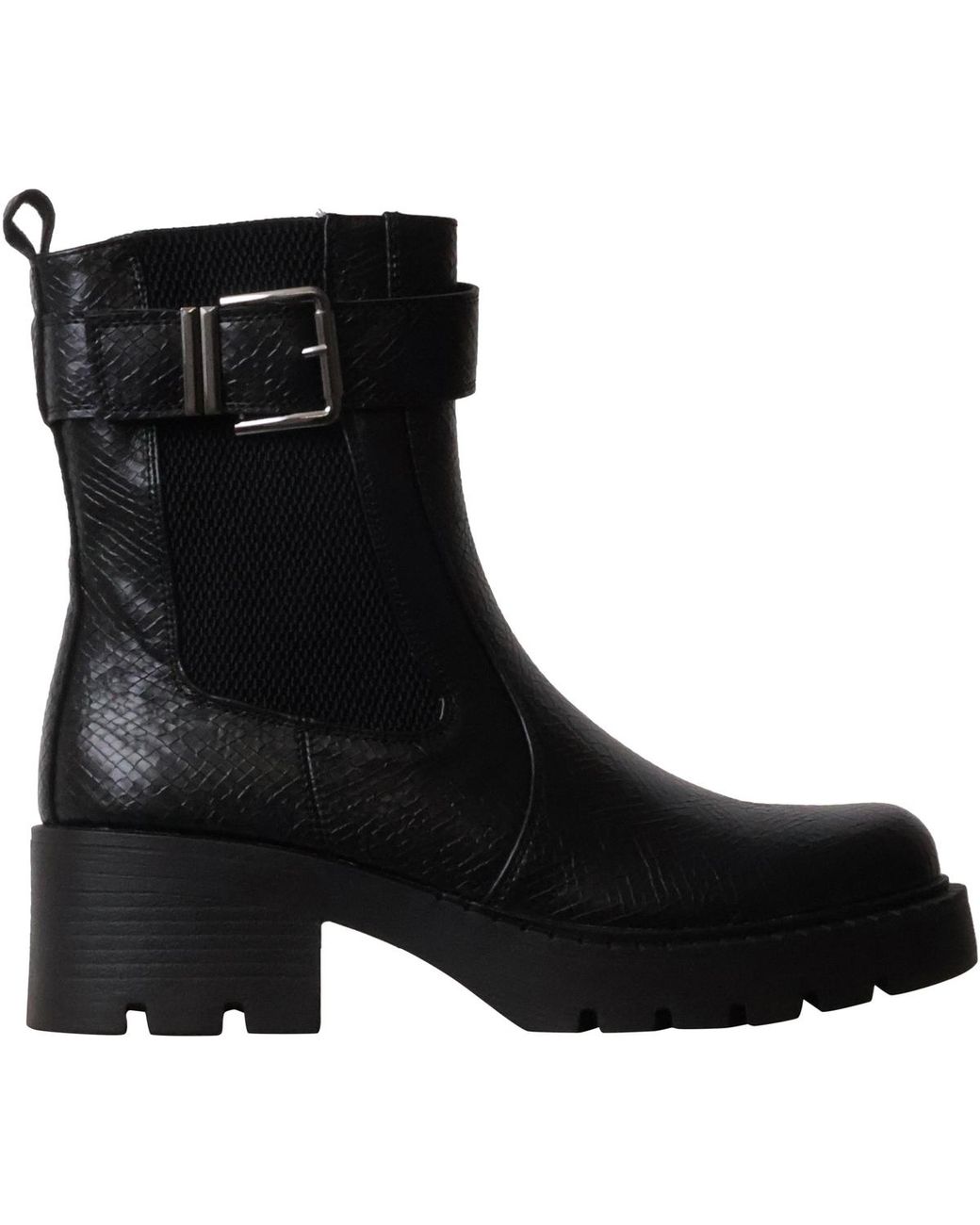 Bottines Bottines À Zip Super Mode en coloris Black