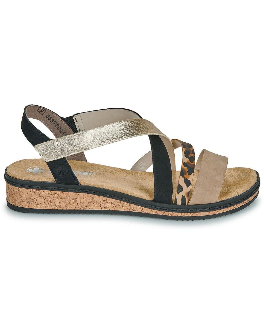 Rieker Metallic Sandalen V3663-92