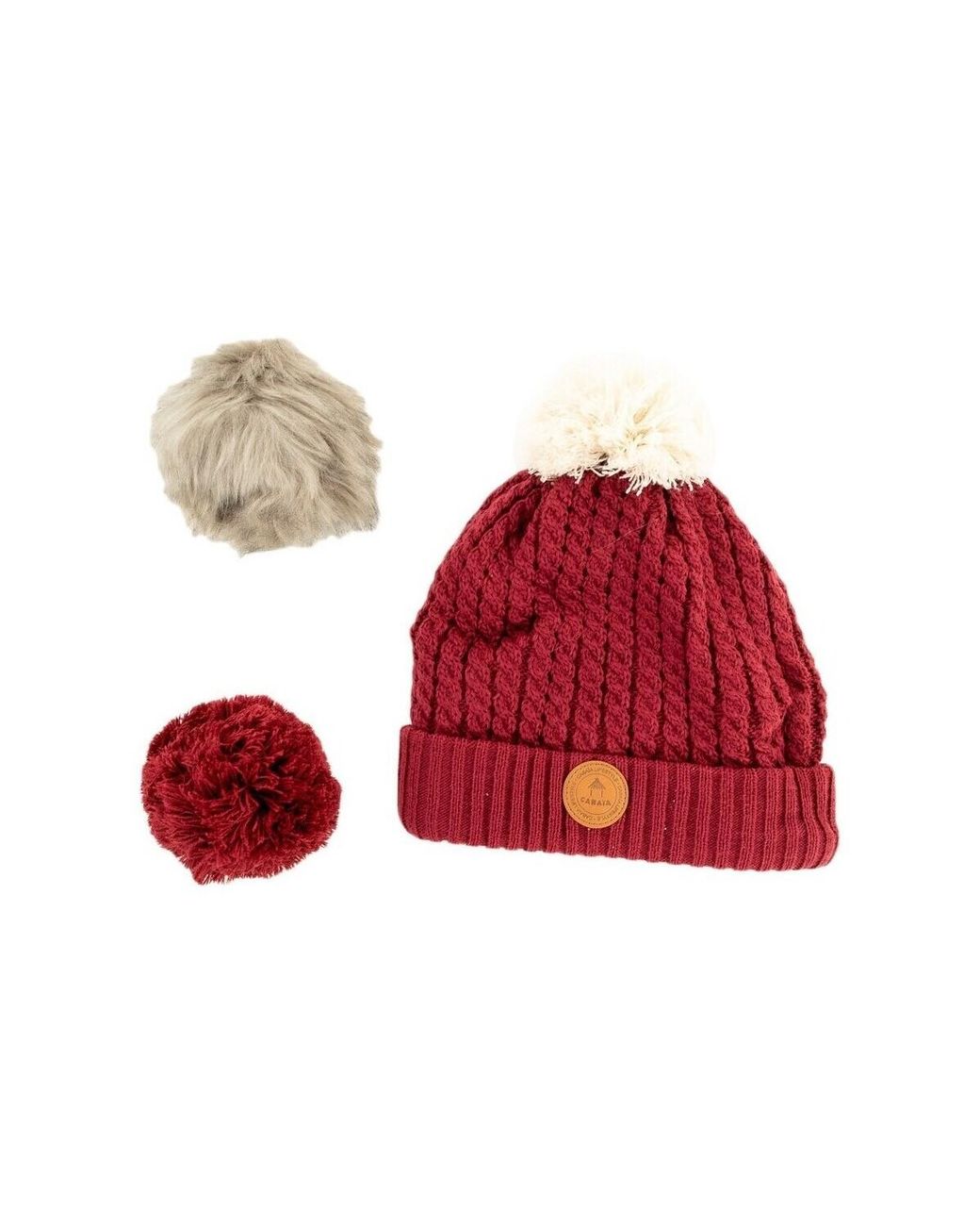 Bonnet Roy Cabaïa en coloris Red