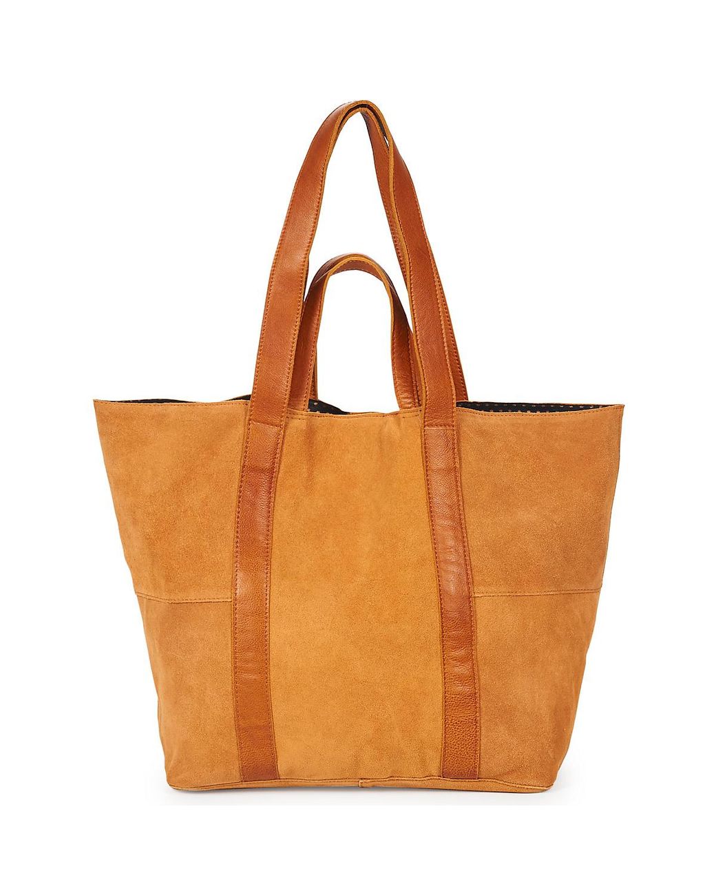 Borsa Shopping Pcjasmin di Pieces in Brown