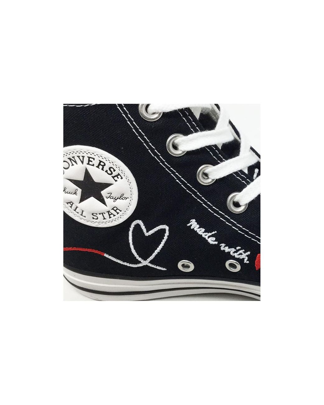 HI COEUR NOIR/VINTAGE BLANC Chaussures Converse en coloris Noir | Lyst