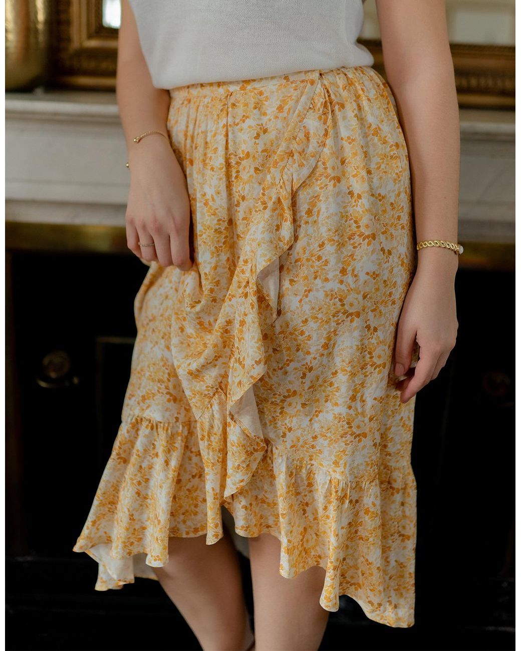 Celeste Midi-Rokken Tourterelle in het Brown