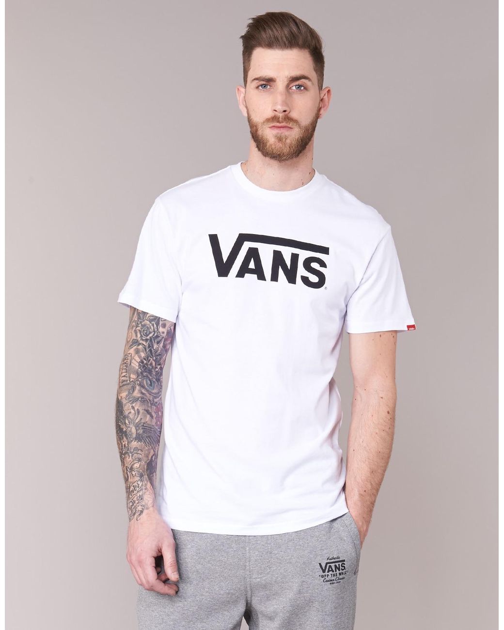 Vans T-Shirt Korte Mouw Classic in het White voor heren