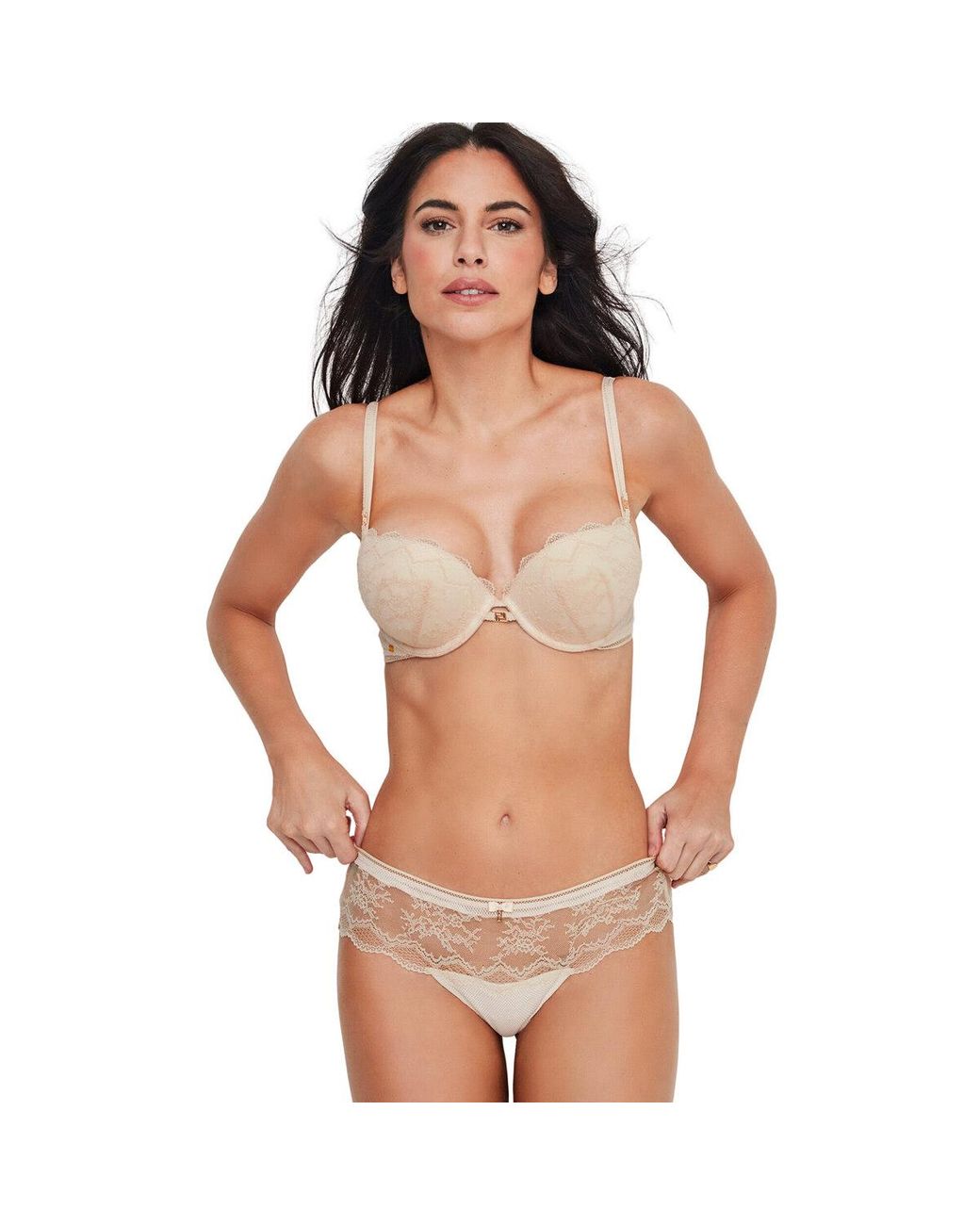 Rembourrés Soutien-gorge double push-up MANUELA Selmark en coloris Brown