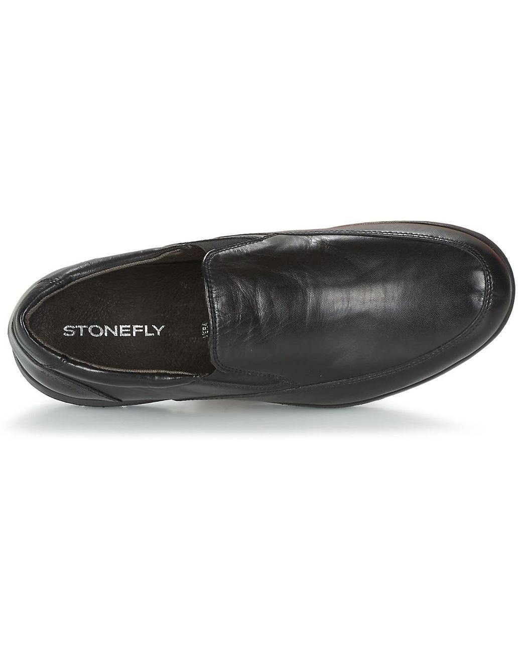 Stonefly mocassino uomo marrone con nappine interamente in pelle inserto in  gel