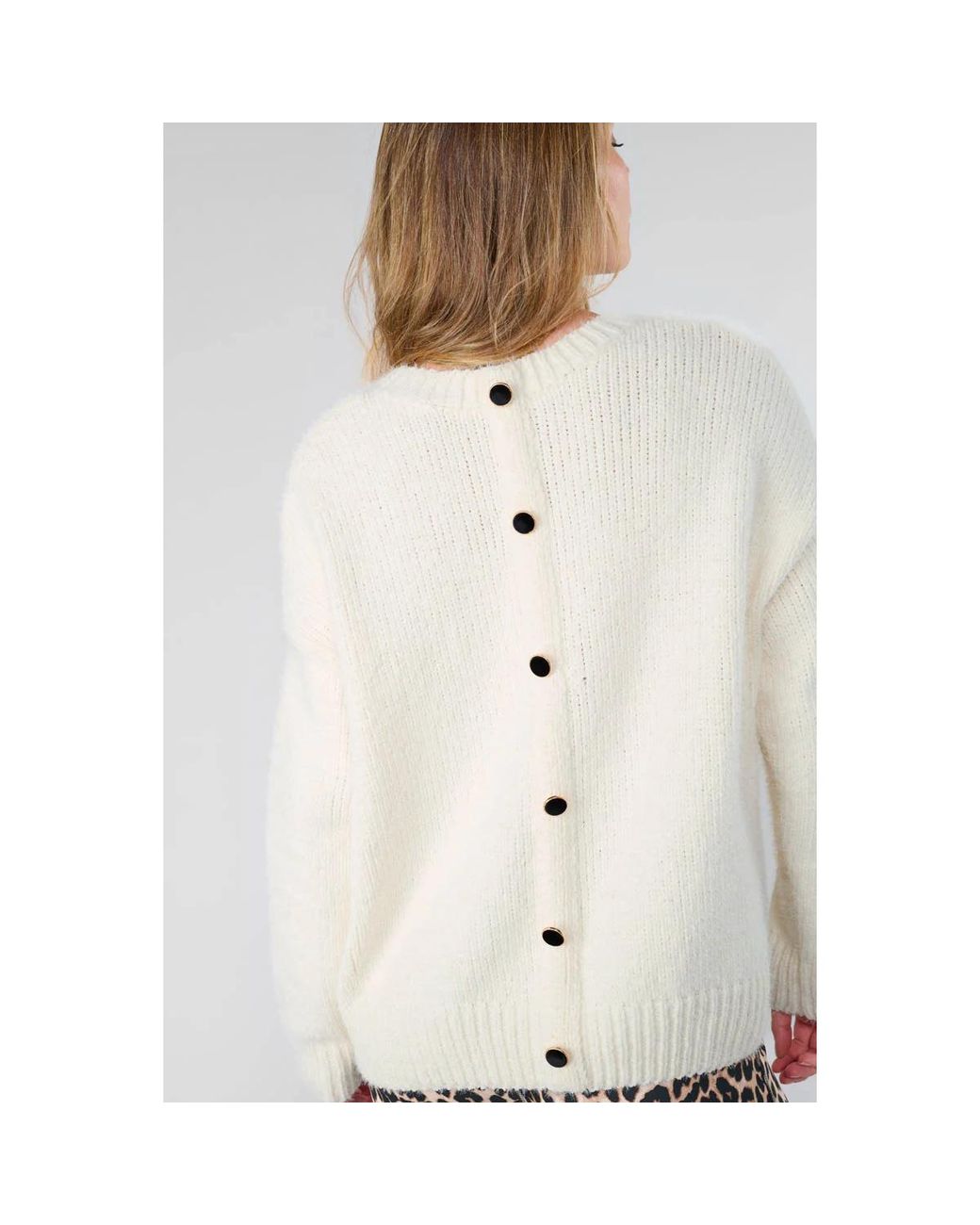 Pull Pull Daisy Crème Le Temps Des Cerises en coloris White