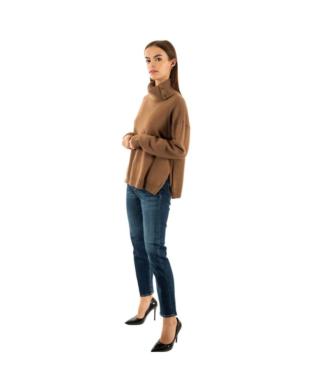 Pull 15328247 ONLY en coloris Brown