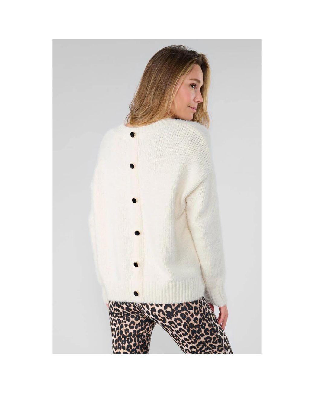 Pull Pull Daisy Crème Le Temps Des Cerises en coloris White