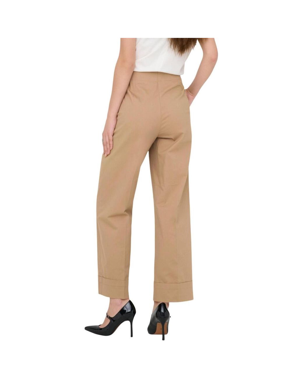 Chinots Onlrosalie Hw Crop Chino Cc Pnt 15364055 ONLY en coloris Natural