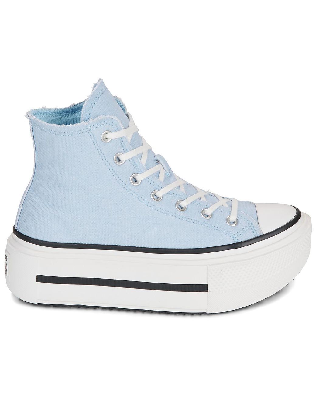 Converse Hoge Sneakers Chuck Taylor All Star Lift Double Stack in het Blue