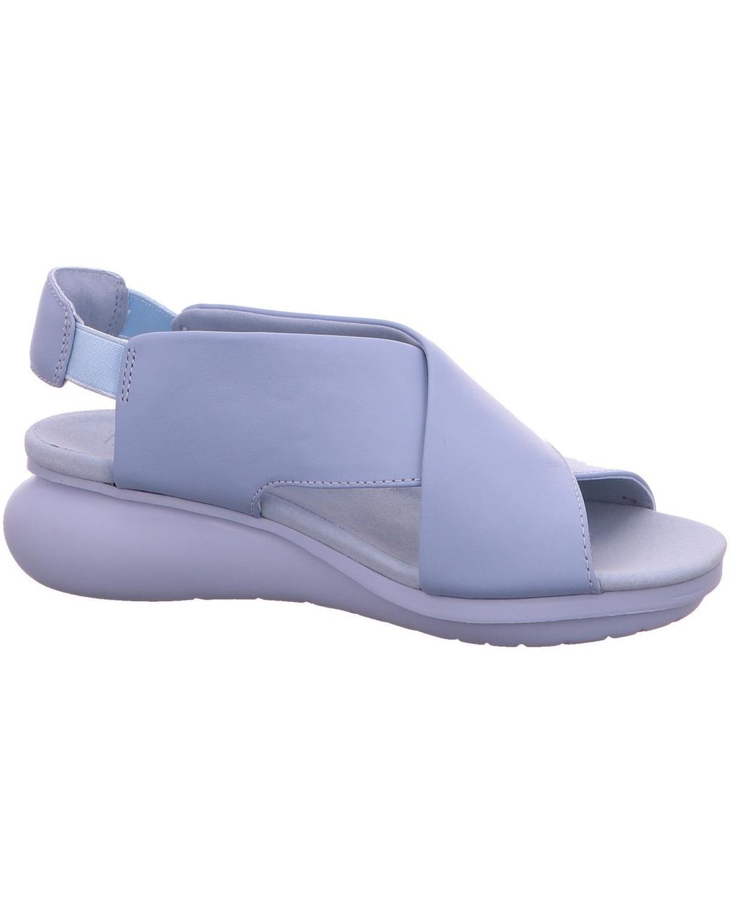 Dames Schoenen voor voor Platte schoenen voor Platte sandalen Camper Katoen Atonik Sandalen Met Gingham Ruit in het Blauw 