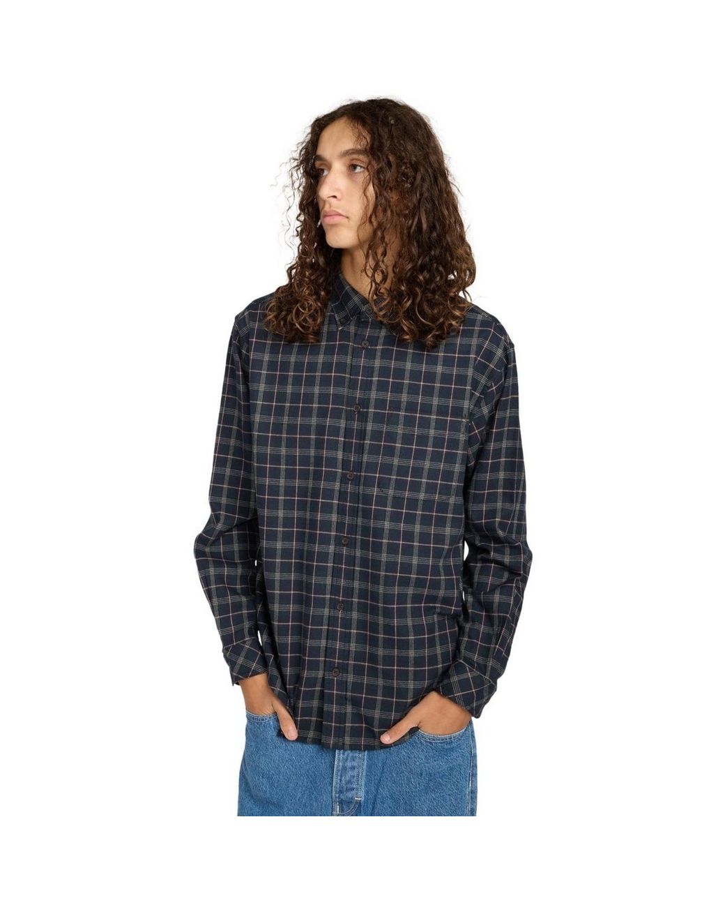 Chemise Button Down Regular Flannel Element pour homme en coloris Blue