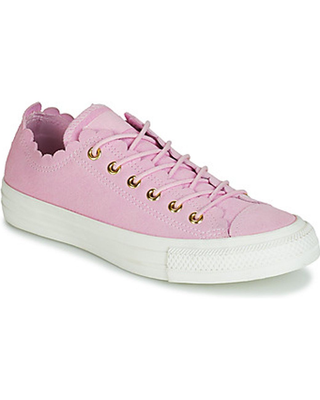Converse Wildleder Chuck Taylor All Star Frilly Thrills Low Top in Pink |  Lyst DE