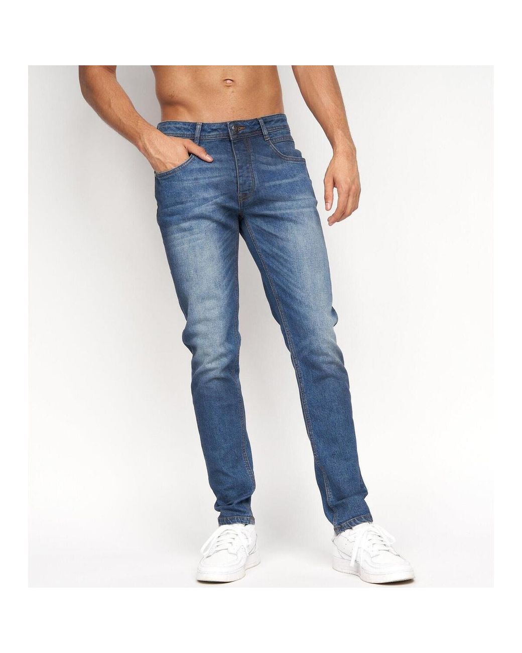Jeans Malcolm Crosshatch pour homme en coloris Blue