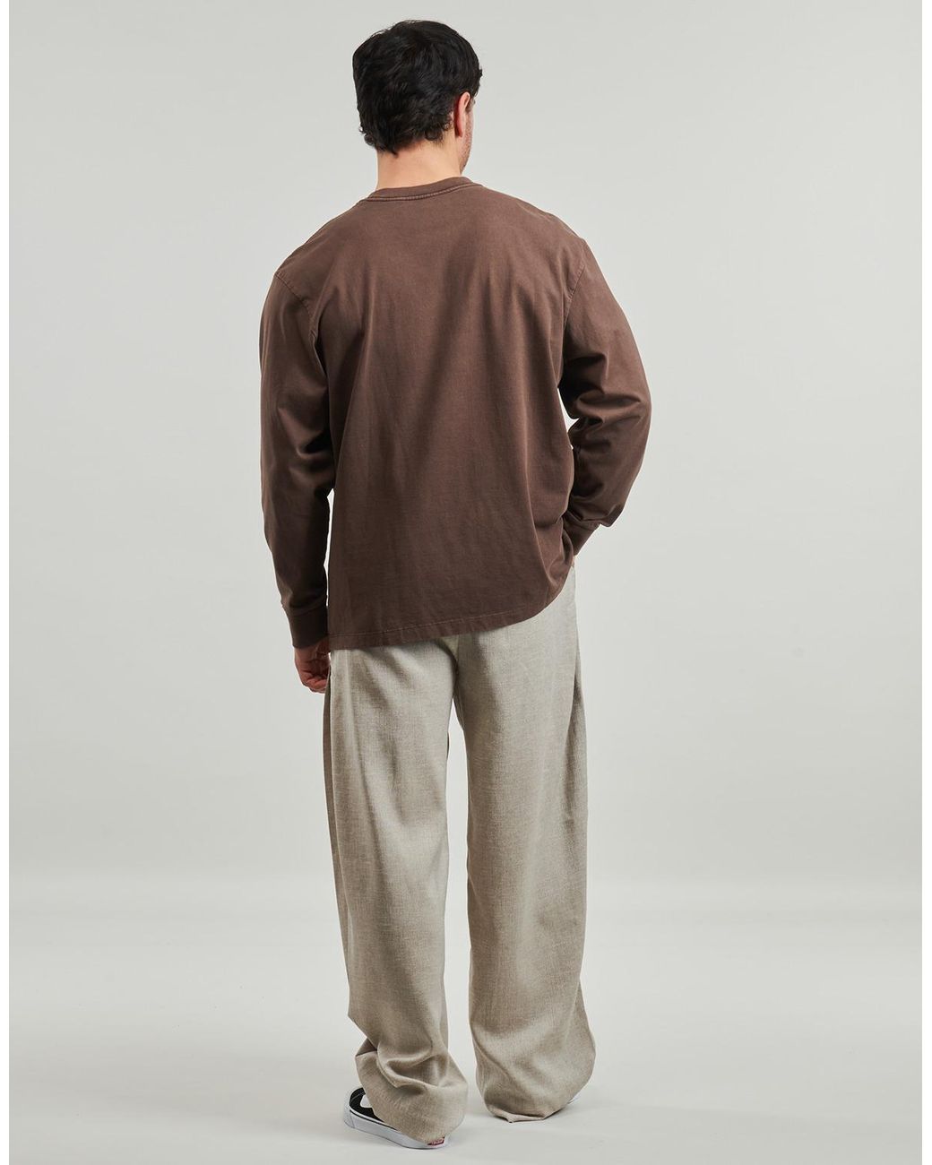 T-Shirt Ls Authentic Tee Levi's pour homme en coloris Brown