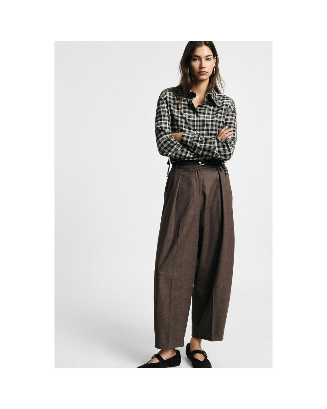 Pantalon P3Uldnf000 Please en coloris Brown