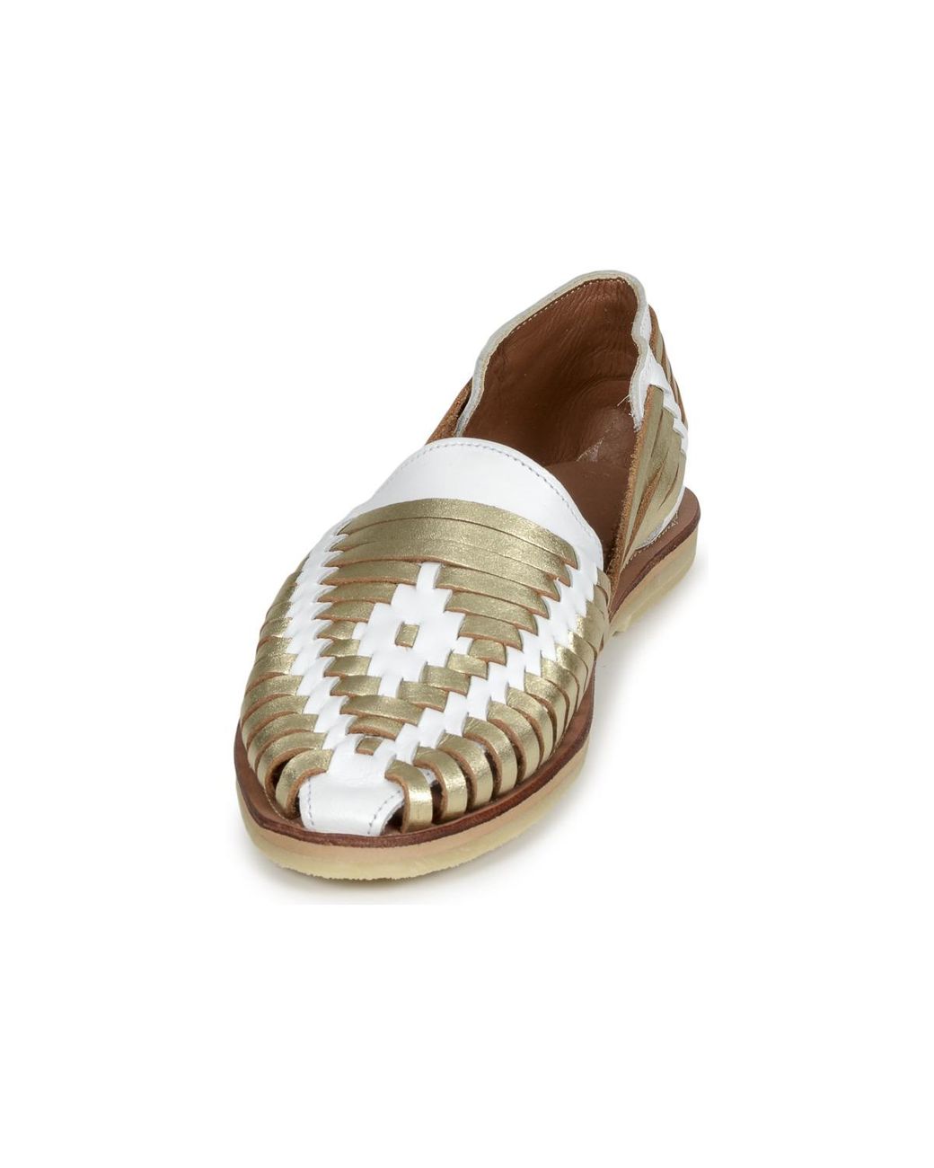 MAPACHE Metallic Flache Sandalen Ibarra